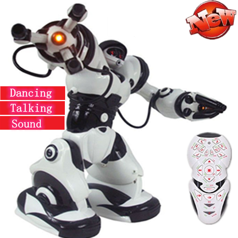 

Intelligent Programming Robot Talking Smart Dialogue Remote control Robot Toy Dancing and singing Knowledge RC Robot Toy gifts, White