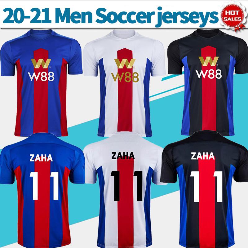 

2021 Crystal home soccer jersey #11 ZAHA 20/21 Palace away white third black soccer shirts Men Football uniforms, Black;yellow