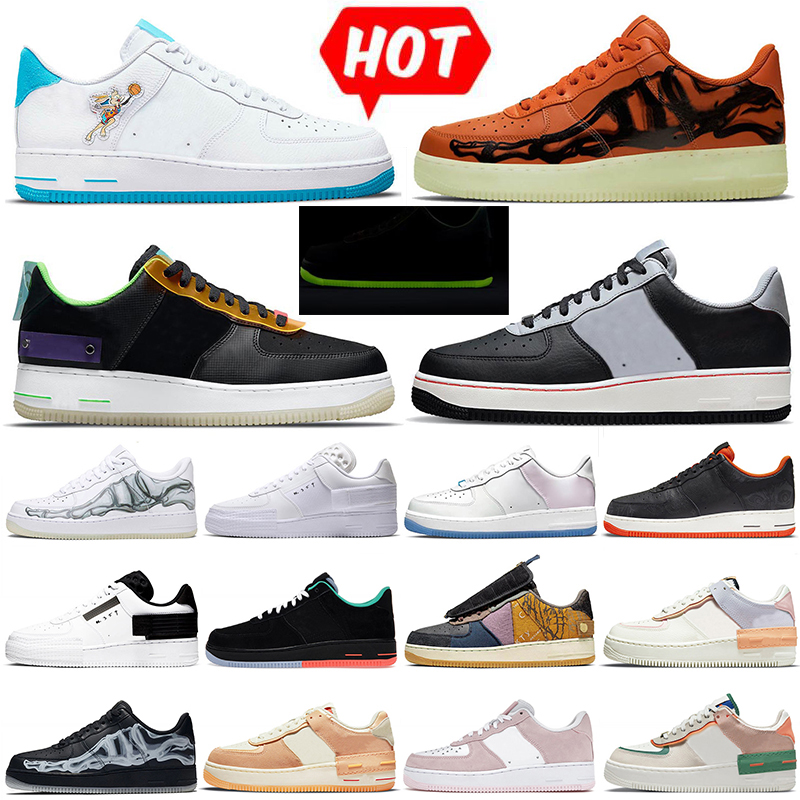 

Women Men N354 Running Shoes 1 Toon Squad Undefeated Halloween One Shadow Sisterhood Trainers White Black High Low Skeleton Orange Utility Sneakers Size 36-45, A33 36-40 team red orange