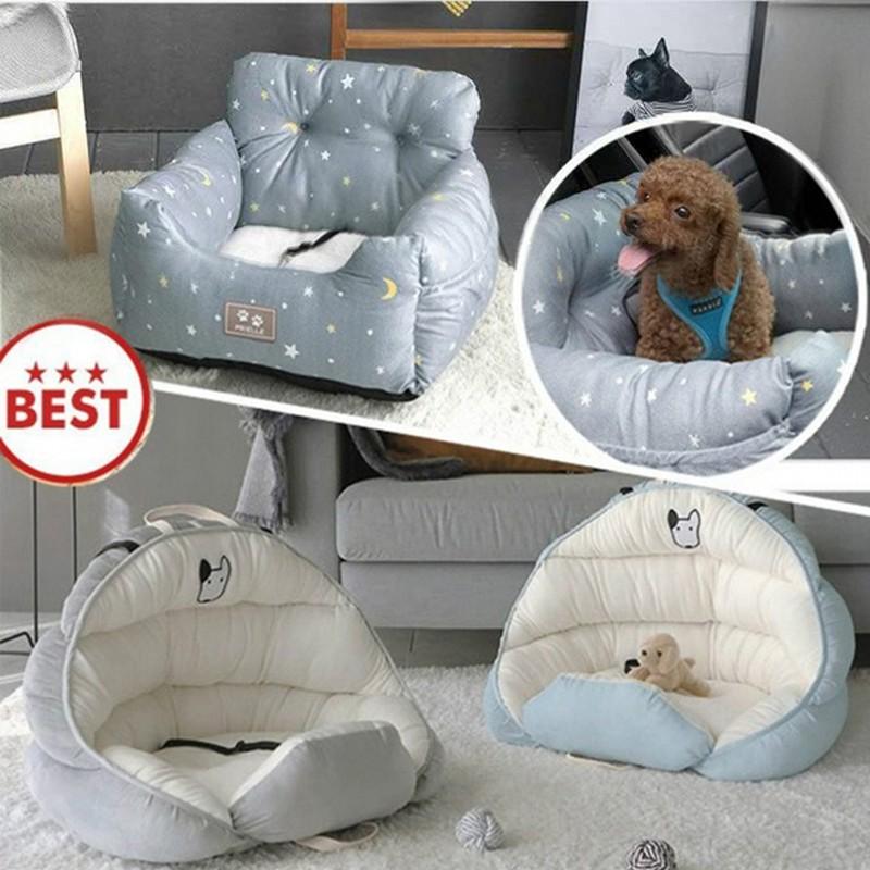 

Pet Carrier Indoor Car Seat Mat Safe Carry House Puppy Bed Travel Accessories Supplies Small Dogs Bag Basket Dog Covers