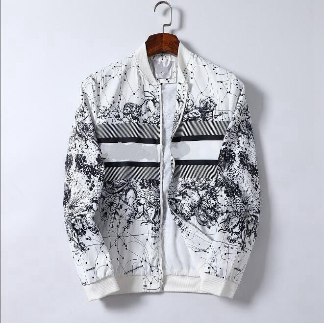 

2021 Fashion Designer Men's Jacket Coat Plus Size Winter Autumn Slim Outerwear Stylist Men Women Windbreaker Zipper Hoodies Jackets Coats, White