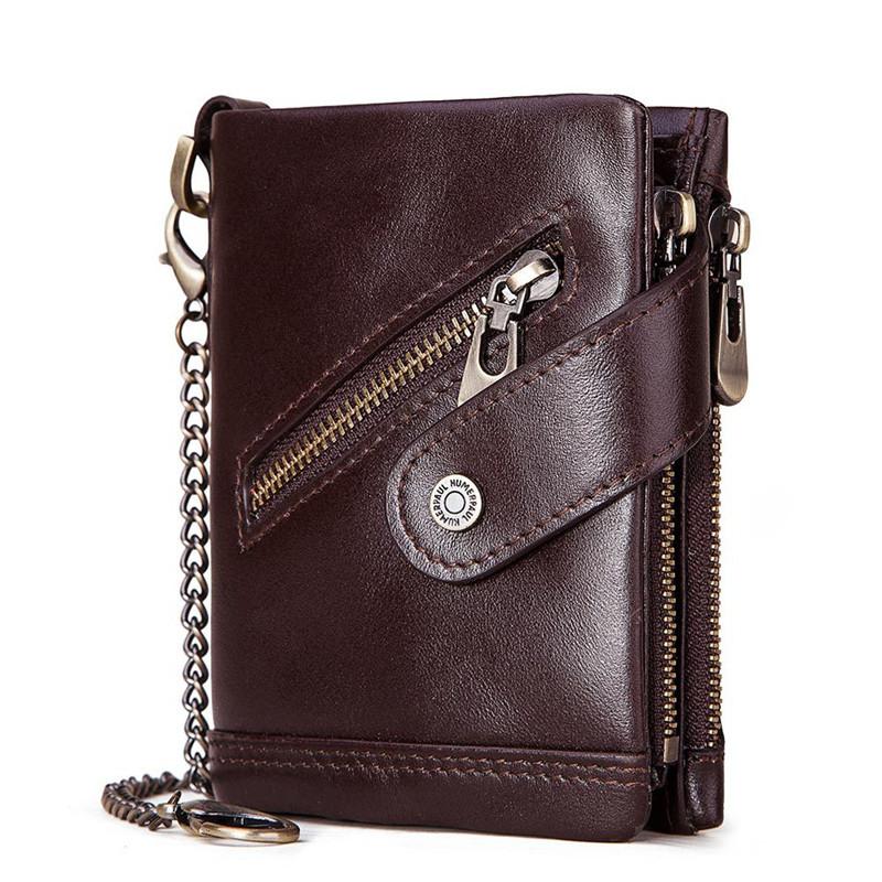 

Wallets Man Short Genuine Leather Card Holder Snap Brand Mini Purse Folding Designer Coin Bag Male Cards Pocket, Black