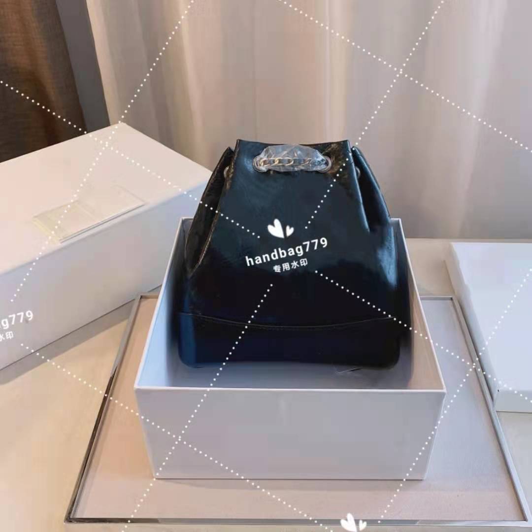 

Women Backpack Black white Classic luxury diamond leather lettered LOGO decorative red large capacity contrast color inside the soft metal s