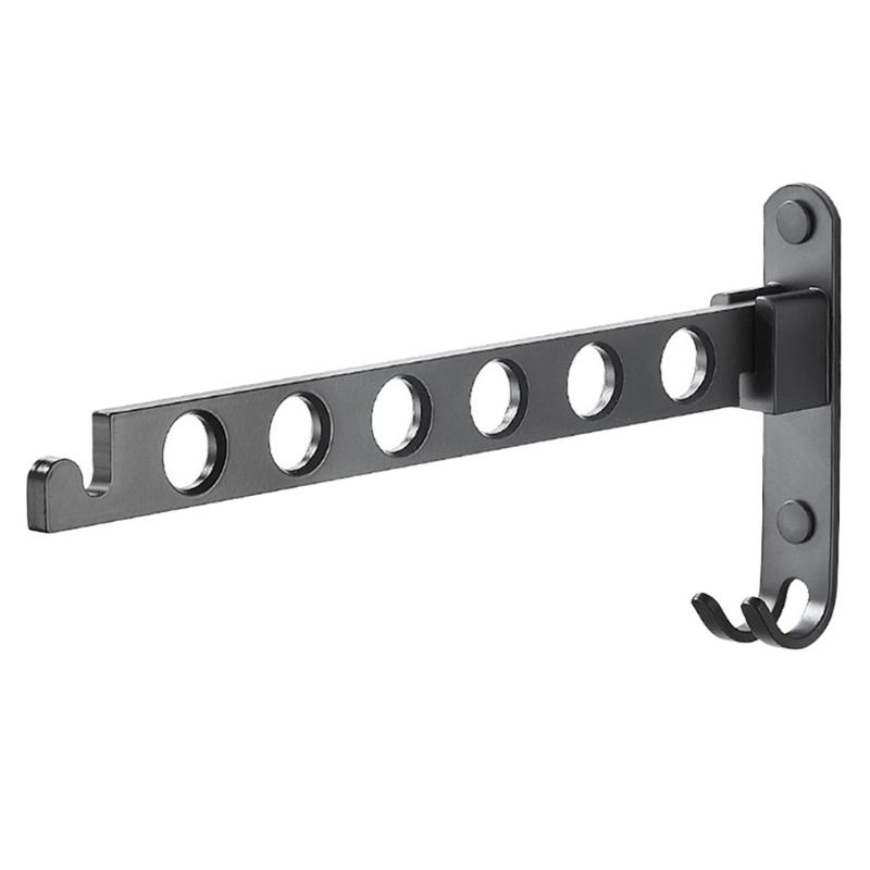 

Hangers & Racks 1 Set Clothes Hanger Holder Aluminum Alloy Wardrobe Organizer Bar