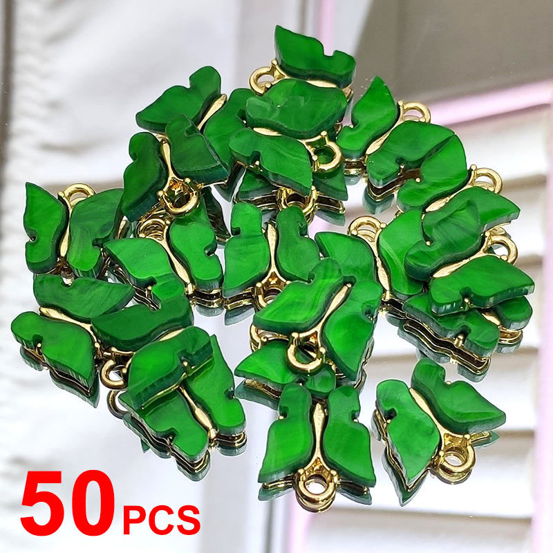

50Pcs/set Cute Butterfly Accessories Multicolor Fashion Charm Jewelry DIY Earrings Necklaces Bracelet Whole