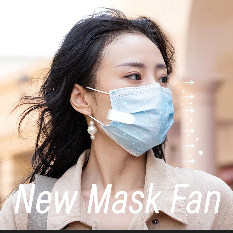 Fan MaskS Mouth Full MasksTool Detachable Portable USB Charging Summer Outdoor Clip-on Mute Air Ventilation Anti Haze Dust Smoke designer HY02-image-681338511