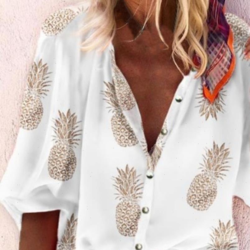 

Women Blouses Long Sleeve Womens Shirt Blouse Autumn Office Lady For Tops Summer Vintage Button Female Shirts, White