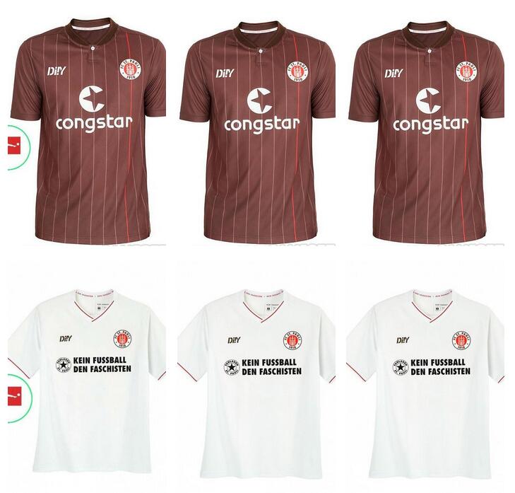 

St Pauli soccer Jersey 22 23 HOME AWAY THIRD Gray red white 2022 2023 BECKER IRVINE KYEREH HARTEL Football shirt camiseta de fUtbol