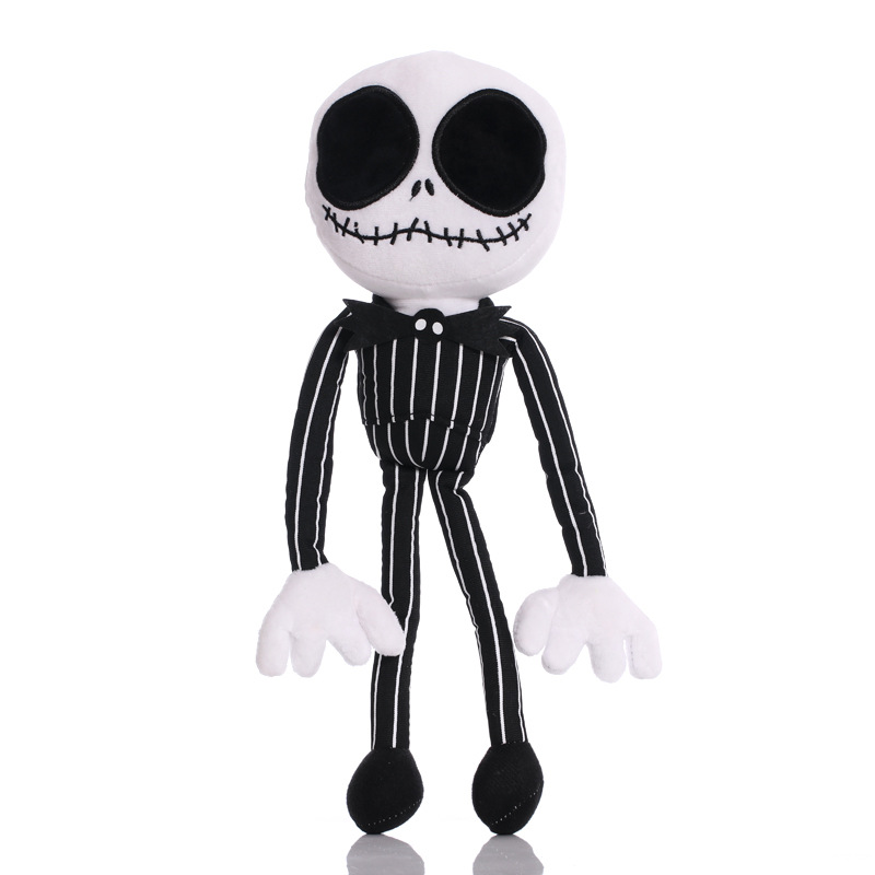 

Halloween Night Terror Funny Toy Pumpkin King Jack Spoof Plush Doll Creative Doll Boys and Girls Toys Stuffed Animals Movies TV, Black
