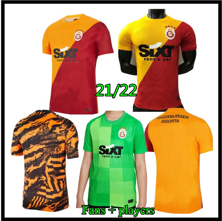 

2021 2022 Galatasaray Soccer Jersey Home yellow red GEDSON 21 22 Süper Lig EMRE HENRY MARCAO JOSEMIR FALCAO Luyindama football shirts maillots camiseta de futbol, Orange