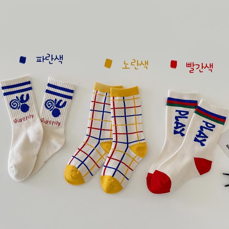 

Socks Toddler Boy Kids Wholesales Fashion Girls High Designer Sporty Wear 4 Pairs /pack, Z521