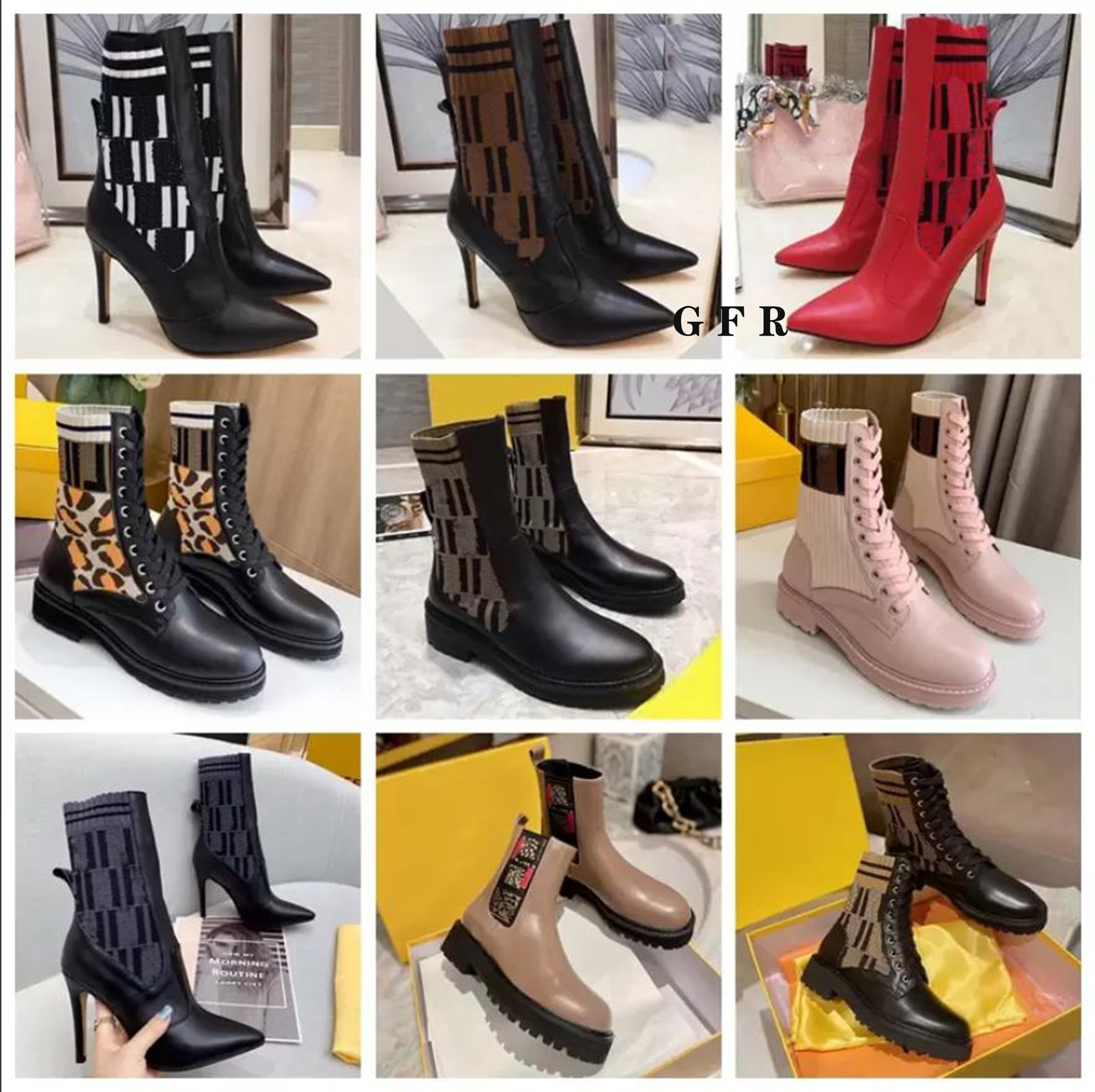 

Women Designer Boots Silhouette Ankle Boot Black martin booties Stretch High Heel Sock Sneaker Winter Womens Shoes shoe008 01, #14