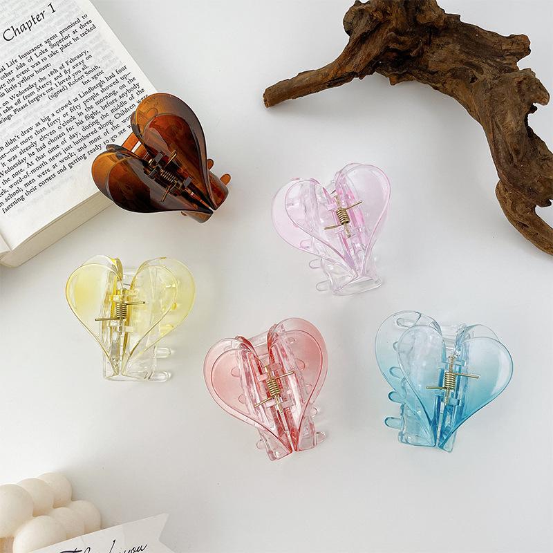 

Hair Clips & Barrettes Korean Dance Butterfly Plastic Accessories Cute Jelly Color Simple Fashion Clip Claw For Girls Gift, Golden;silver