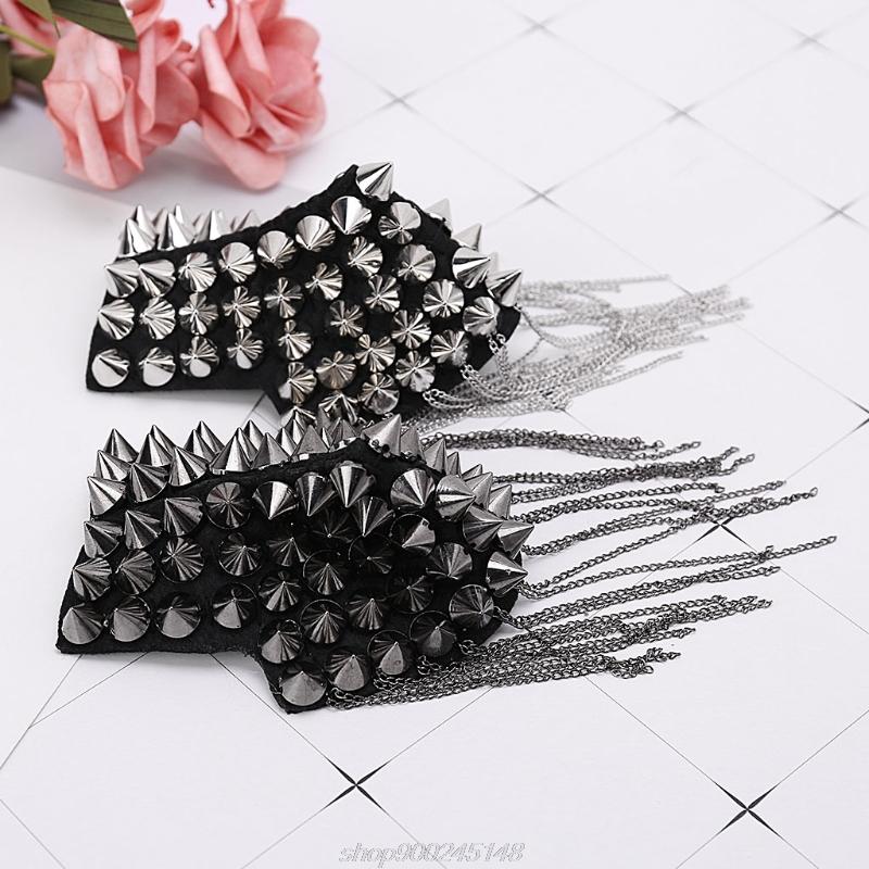 

Pins, Brooches Punk Gothic Tassel Stud Pin Brooch Epaulette Shoulder Mark Board Epaulet F06 21 Dropship
