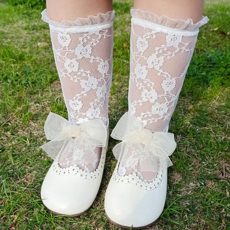 

Socks Girl Lace Spring Summer Thin For Girls Solid Mesh Sock Breathable Children's Stockings Stuff Little, White lace socks