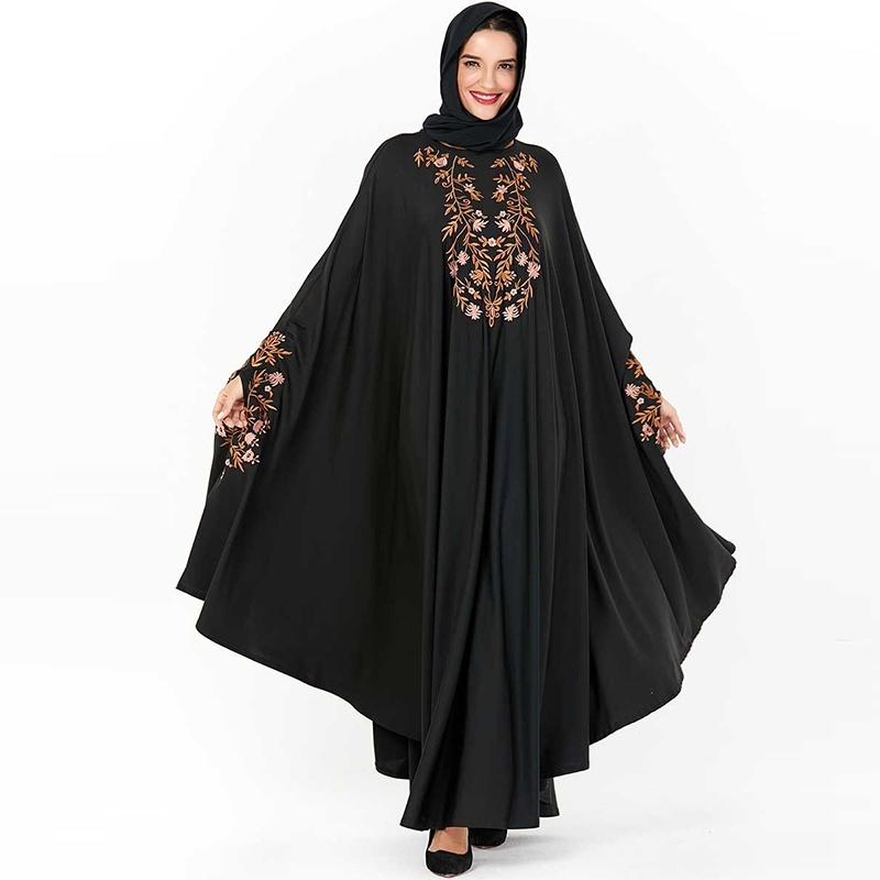 

Casual Dresses Black Dubai Abaya Hijab Muslim Dress Plus Size Large Long Cotton Niqab Turkish Kaftan Caftan Robe Djelaba Femme Baju 9184