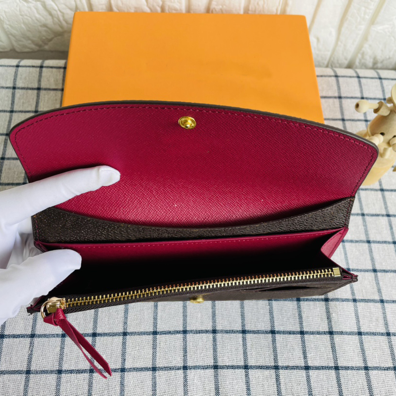 

Purses Women's Wallets Zipper Bag Female Wallet Purse Fashion Card Holder Pocket Long Women Tote Bags With Box DustBags, Opp bag