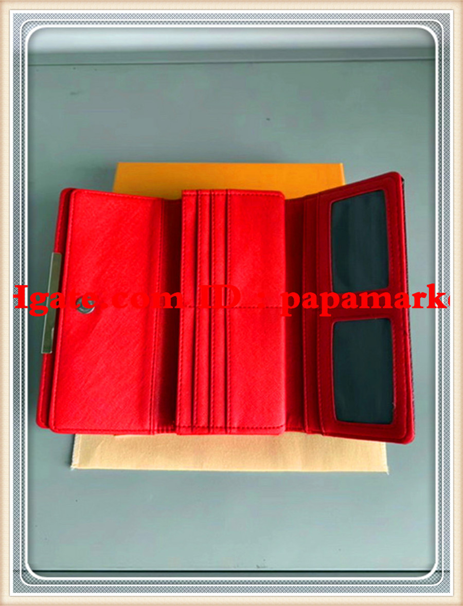 

High Quality Womens Iconic Fashion Long Wallet Coin Purse Card Case Holder 006, Red;black