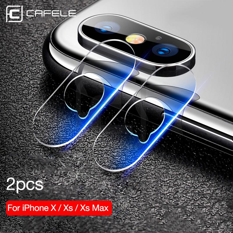 

Cell Phone Screen Protectors CAFELE Camera Lens Protector For X Xr Xs Max HD Clear Tempered Glass Back Protective Film XsMax