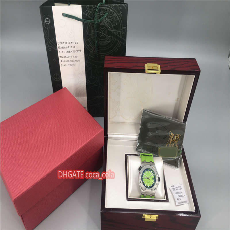 

Original box BF MAKE High Quality Watch Hot Selling 42mm Offshore Diver Asia Mechanical Automatic Rubber Swimming and diving Mens Watches, Slivery;brown