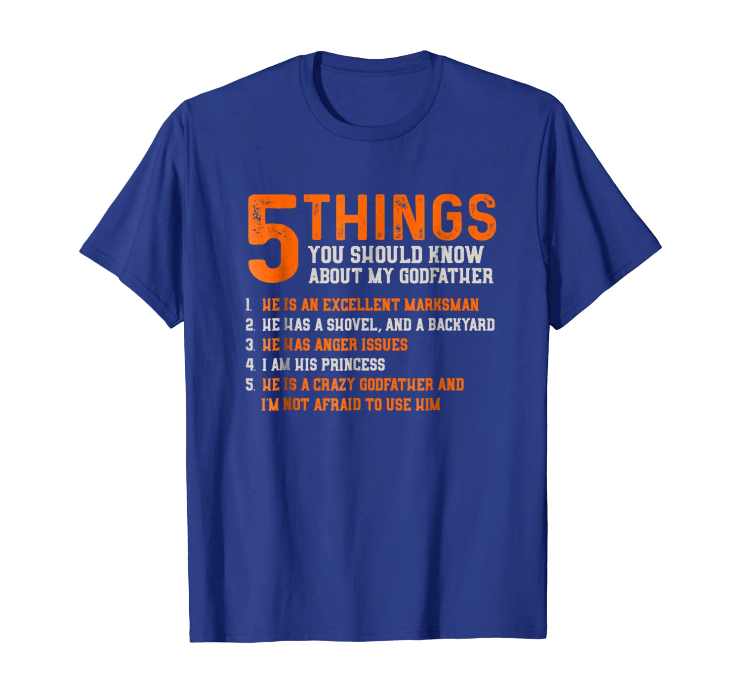 

5 things you should know about godfather - goddaughter shirt, White;black