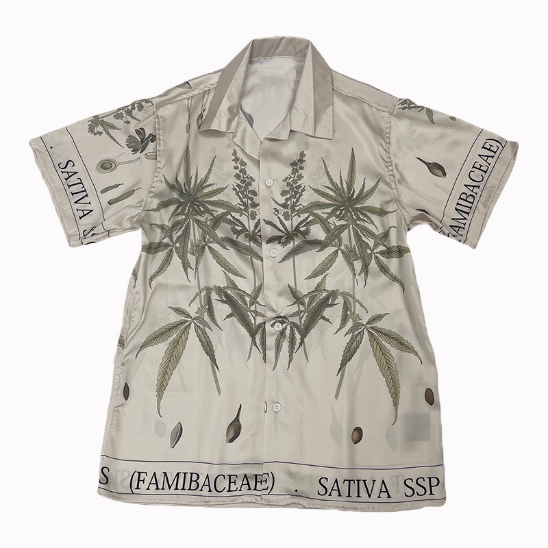

2021 mens t shirts men Women shirt luxury Designers silky t-shirt Plant leaf print summer fashionTees Casual short sleeves, Custoextra shipping postage/no ship