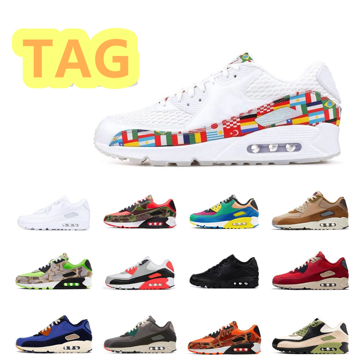 

Mens Womens Running Shoes international flag pack Grape Premium brown Game Black Orange Green Camo infrared viotech Red Sports Sneakers With Tag, 7 red