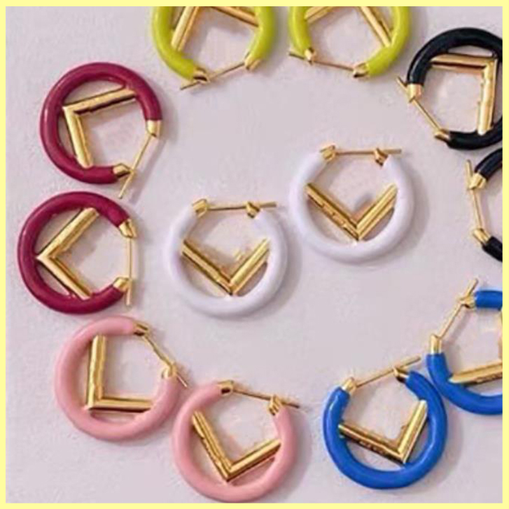 

2021 Studs Earrings Fashion Hoop Earrings Women Jewelry Luxurys Designers Earrings Designer Letter V Earring Ornaments Bracelet 21072105R