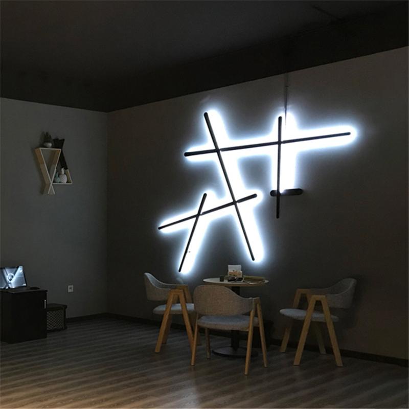 

Simple Design Wall Lamp Modern LED Line Lamps Indoor Lighting For Home Deco Living Room Light Aisle Corridor Bedroom Lights