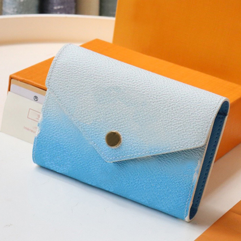 

Female luxury designer bag for 2021 stylish credit card holder mini wallet, Box