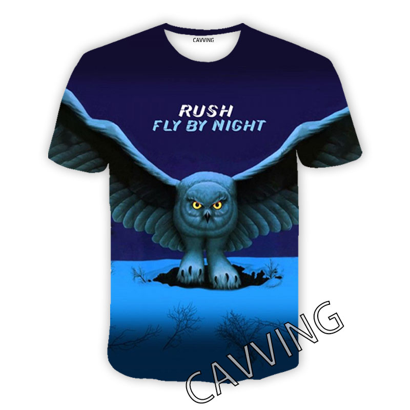 

Rush Band 3D Printed Casual Short Sleeves T-shirts for Women/men, 01