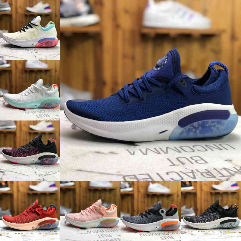 

2021 New High Quality Joyride Run FK Men Running Shoes Triple Black White Platinum Tint University Red Racer Blue Airs Trainer Sports Utilit