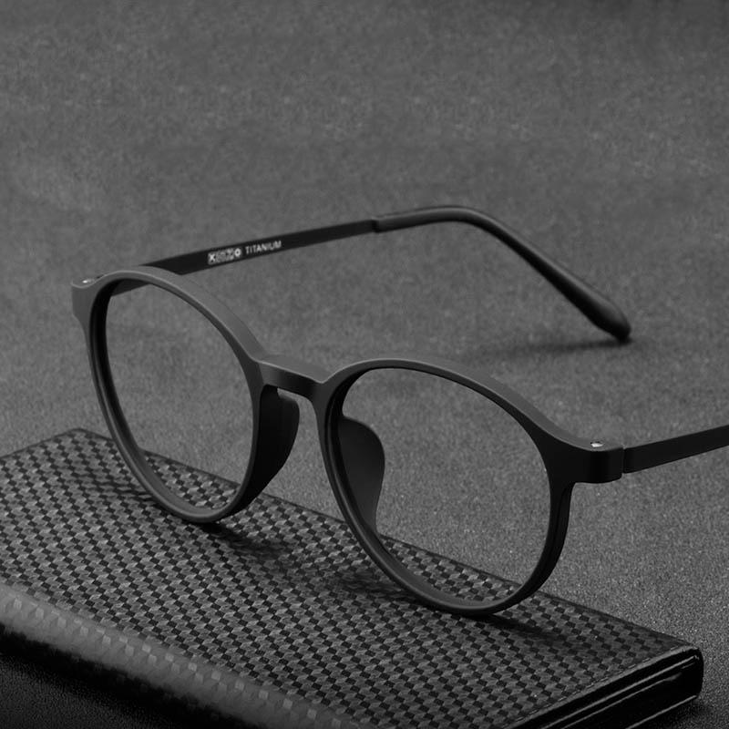 

Fashion Sunglasses Frames Men's Retro Round Glasses Frame Women's Ultralight Titanium Alloy Myopia Eyewear Prescription Eyeglasses