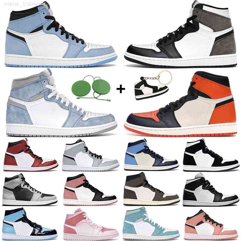 

men women basketball shoes 1s high og 1 Electro Orange Shadow 2.0 Hyper Royal Chicago Military Blue Pine Green white mens trainers sports, 49