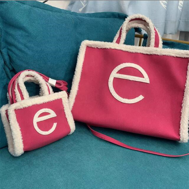 Célèbre designer Femmes Shopper Tote Telfar Sac Fashion Grand sac à main pour Femmes Pu en cuir Marque Dames Bandes Messenger Sacs rose
