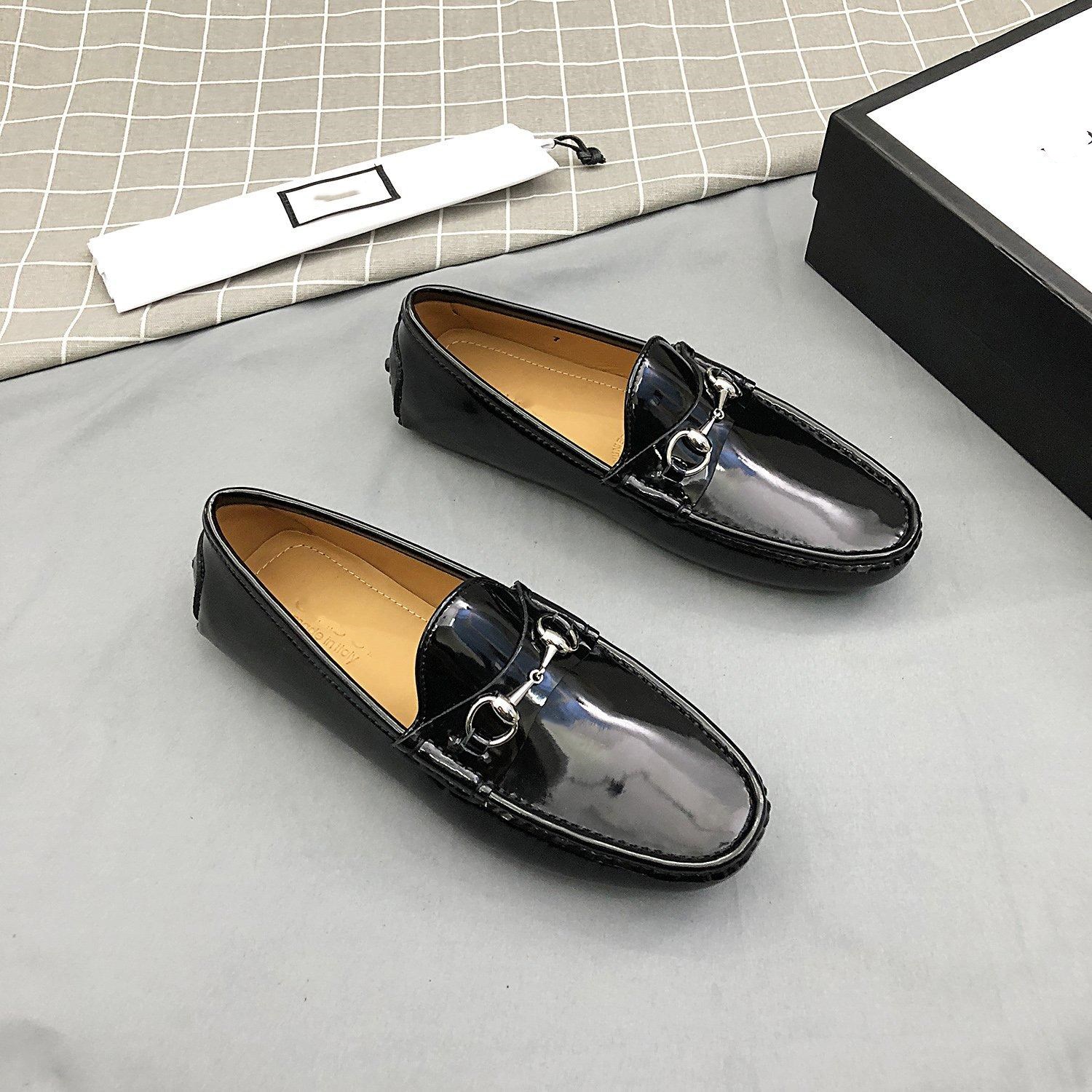 

Luxury Brand New Fashion Men Loafers Mens Designer Genuine Leather Casual Shoes High Quality Adult Moccasins Men Driving Flats Shoe Man Footwear, #03
