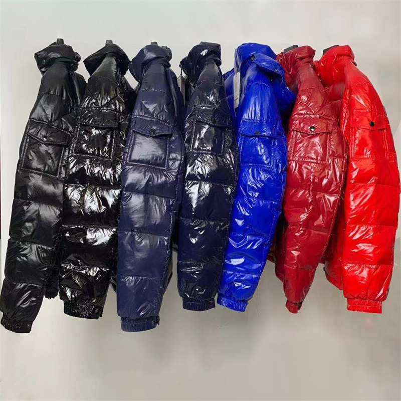 

Men Winter Jacket Down Parkas High Quality Coat Down jacket Round Neck Winter Coat Men And Women Windbreaker Hoodie Jacket Warm Clothing, Black