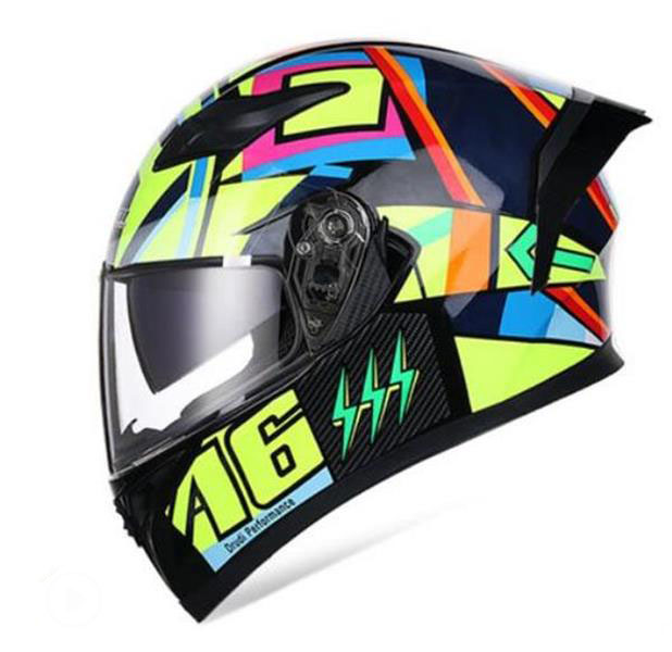 Casques pleines de moto électrique et de moto électrique pour hommes et femmes, personnalité Bluetooth Four Seasons Casques Big Tail