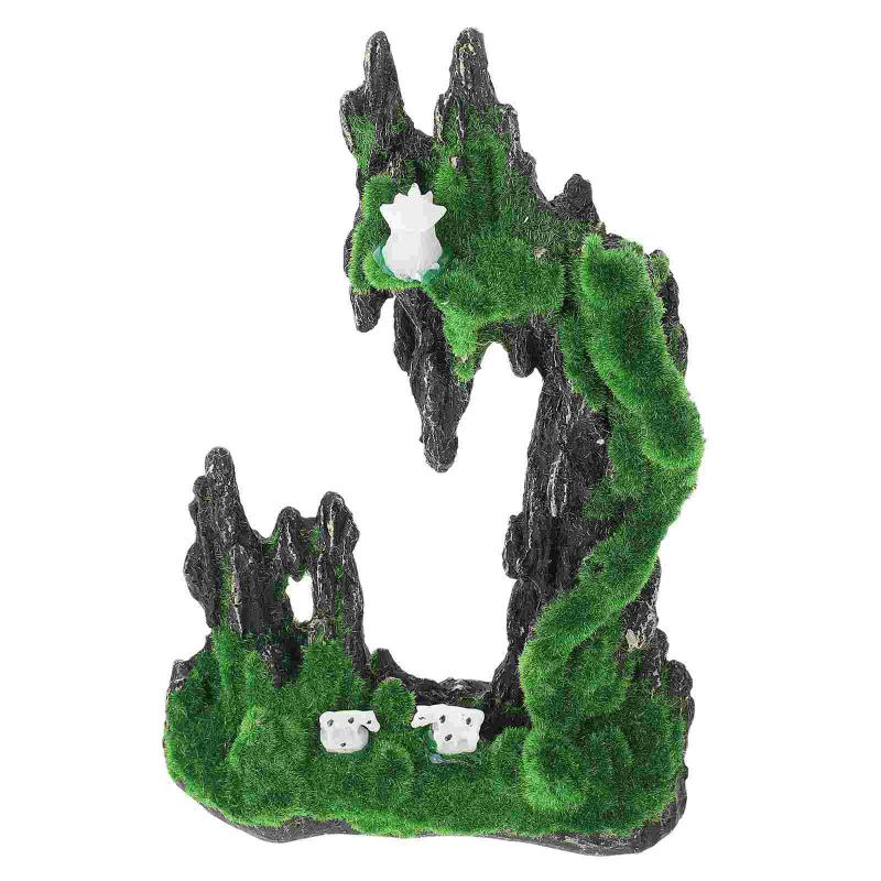 

Decorative Flowers & Wreaths 1Pc Aquarium Rockery Ornament Safe Funny Fish Shrimp Hideout Landscaping Decor