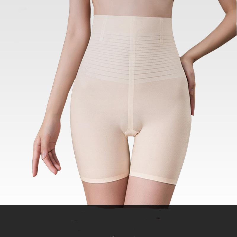 

Yoga Outfit High Waist Hip Lifting Abdominal Women Underwear Shaping Pants Traceless Ice Silk Slim Tummy Female Safety Shapewear