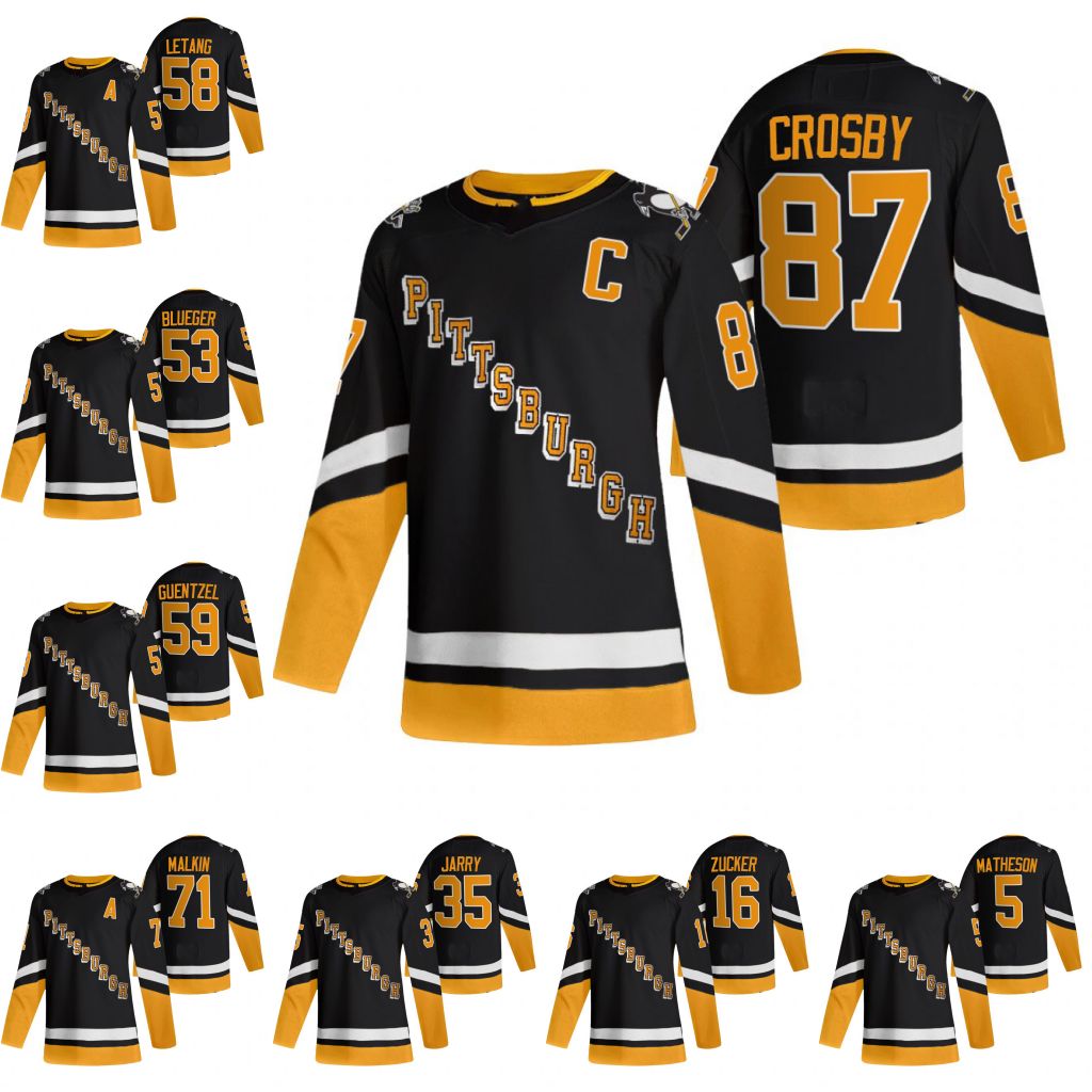 

59 Jake Guentzel Penguins 2021-22 Third Jersey Jeff Carter Jason Zucker Kris Letang Teddy Blueger Matheson Sam Lafferty John Marino Danton Heinen Rust Jerseys, Men s-3xl