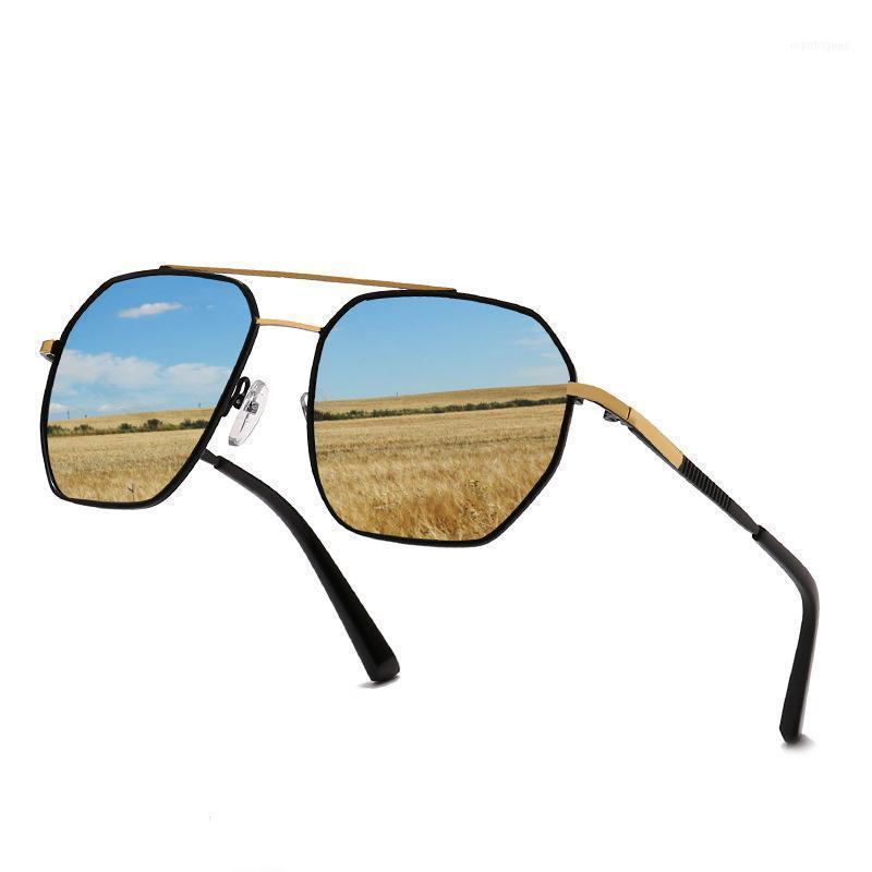 

Sunglasses Polygonal Women Glasses Lady Luxury Retro Metal Sun Female Vintage Mirror Feminino UV4001