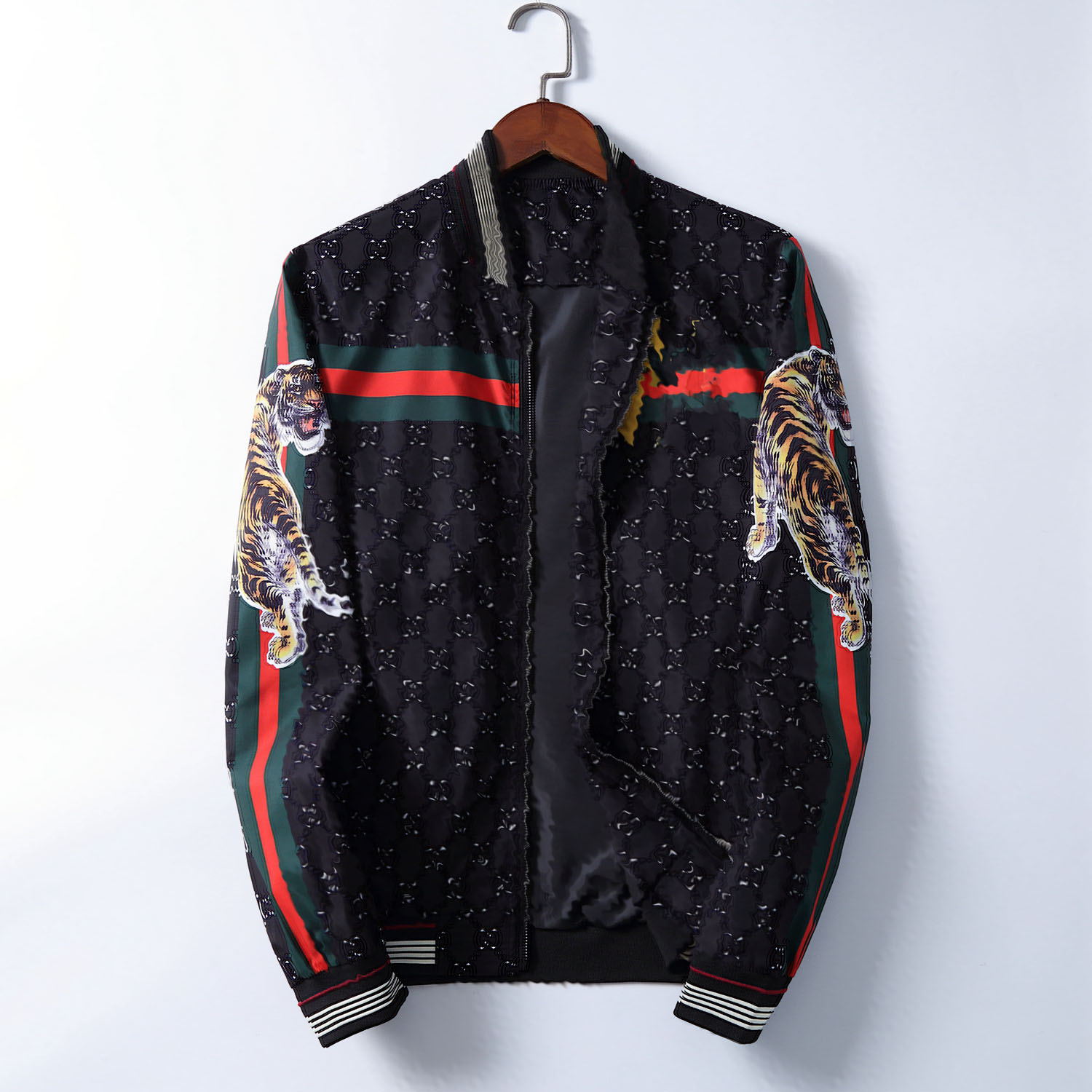 

Men's Casual Jacket Slim Tiger Jacket Winter and Autumn High Quality Jacket Men Long Sleeve Designer Coats Plus M-3XL