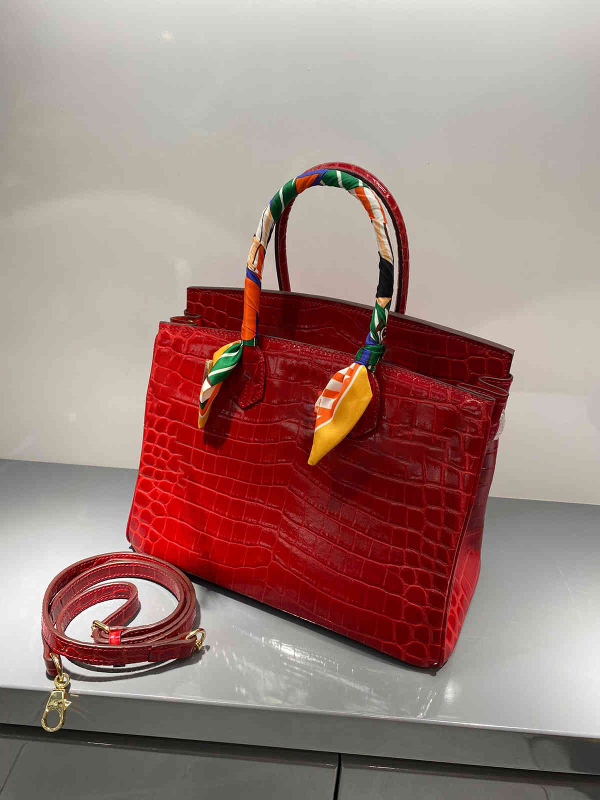 

Bags real Alligator Leather Women's Bag, Luxurys Single Shoulder Strap, 2021 Free Delivery