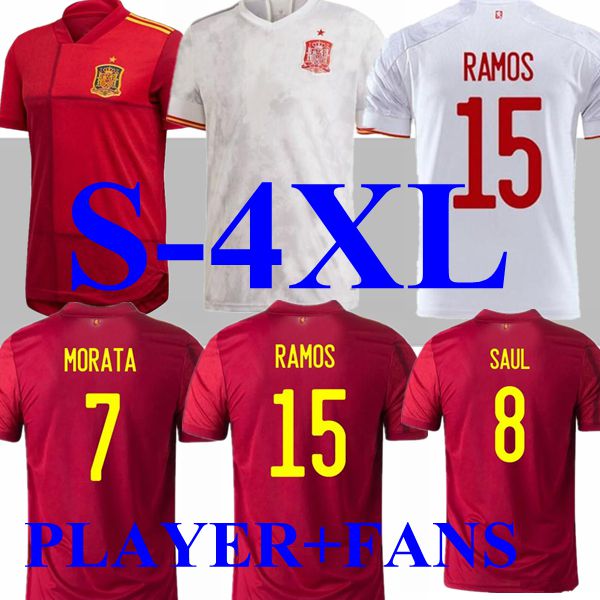 

S-4XL ADULT + KIDS KIT 2020 2021 Spain soccer jersey mans suit 20 21 Camiseta de futbol ASENSIO MORATA boys set football shirt ISCO RAMOS INIESTA, Black