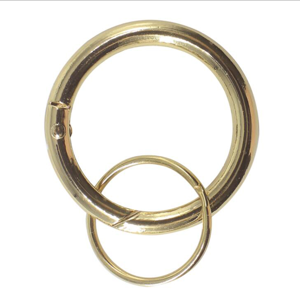 

DIY Gold Key Ring with Swivels Hook and Lobster Clasp Keyfobs Handmade Metal Keychains Accessories Hanging Buckle Keyring 35mm 40mm