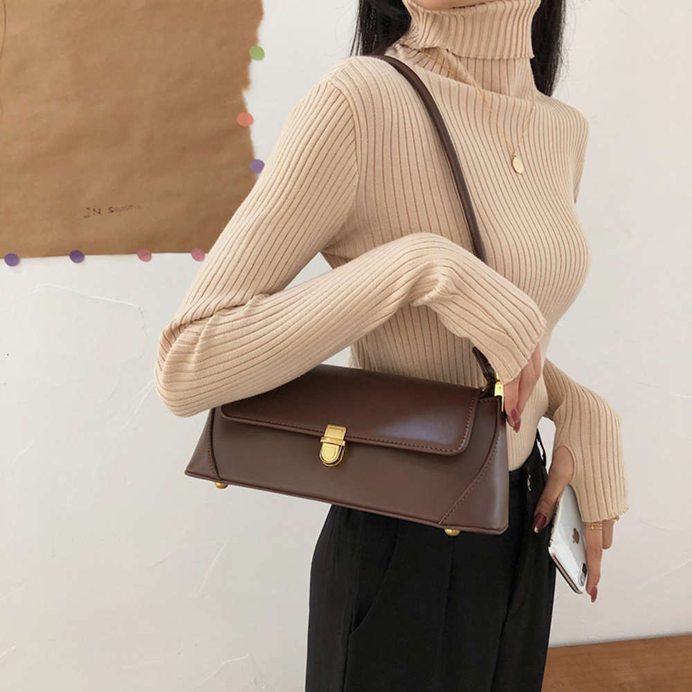 

HBP Fashion Advanced feeling 2021 new niche design underarm bag Pu women's portable one shoulder hand carrying stick, White
