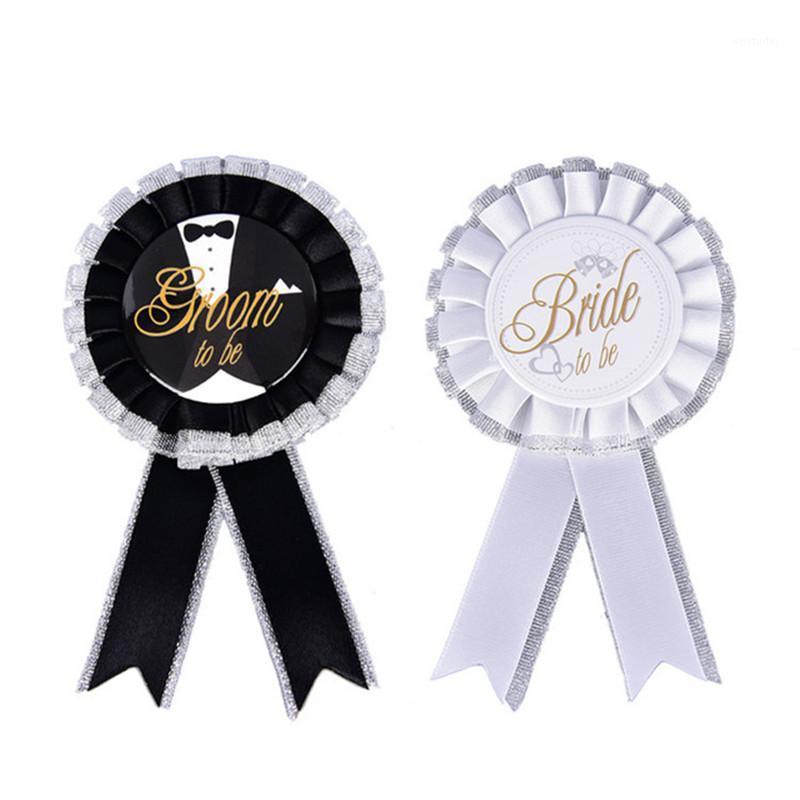 

Party Decoration Team Bride To Be White Black Groom Badge Just Merried Bridal Shower Hen Night Bachelorette Decor Wedding