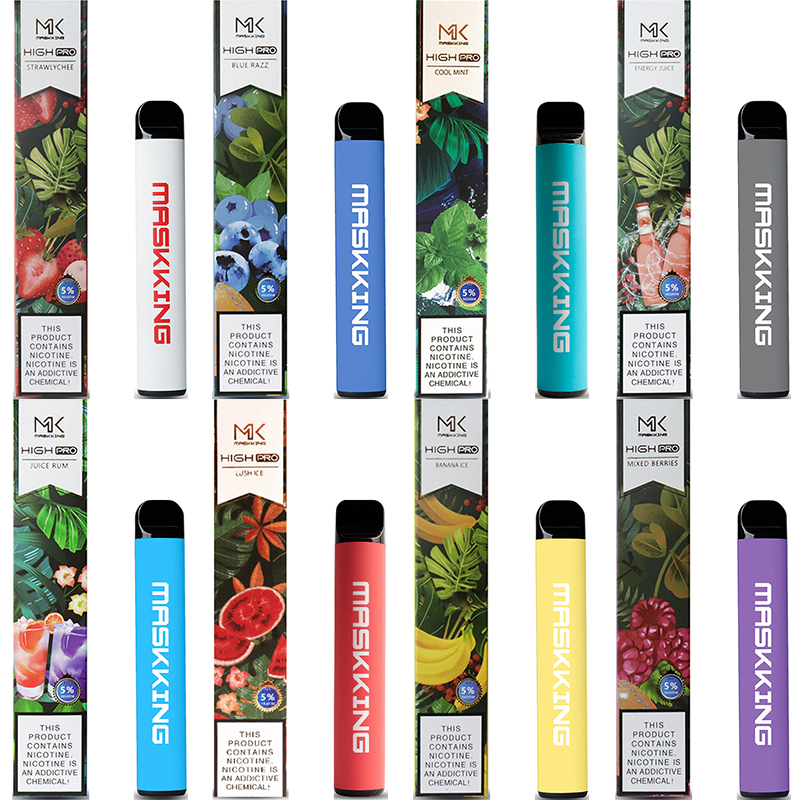 

Disposable Vape Maskking High Pro Disposables E Cigarettes Puffs 600mAh 3.5ml Pre-filled Cartridges Vapor Vapes pen mix flavors great price