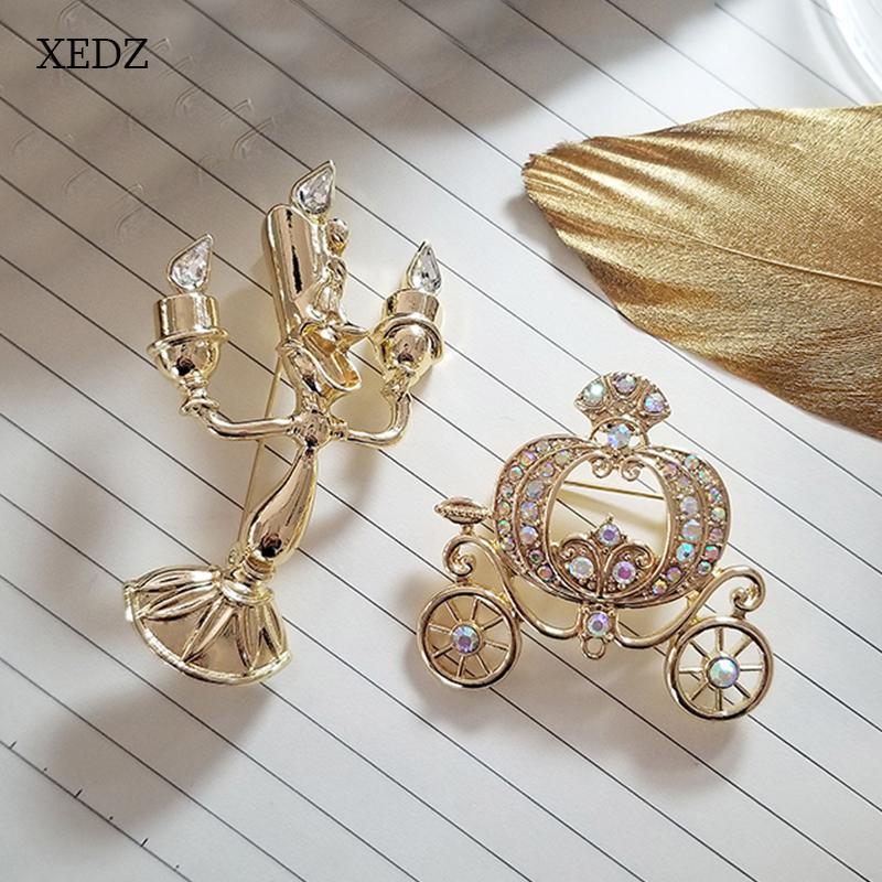 

Pins, Brooches XEDZ Candle Holder Car Rotating Enamel Brooch Royal Item Pin Badge Clothing Bag Jewelry Gift For Friend, Gray